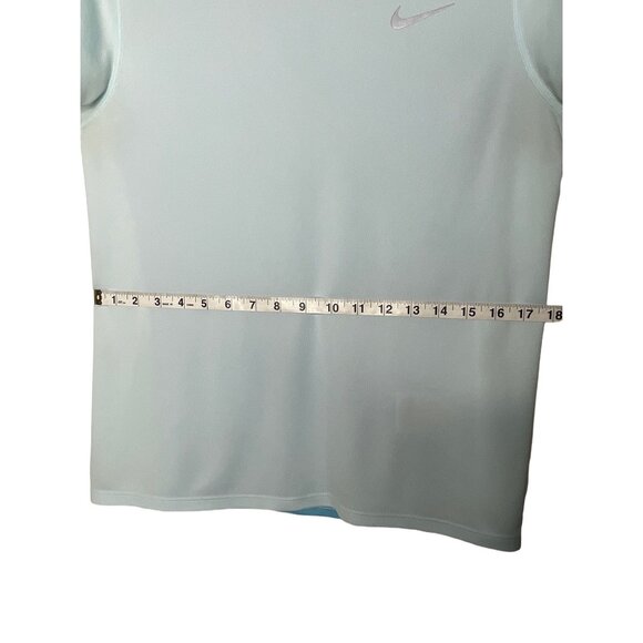 Nike Women's Breathe Rapid Dri -Fit Running Tee Blue Short Sleeve M - Picture 9 of 11